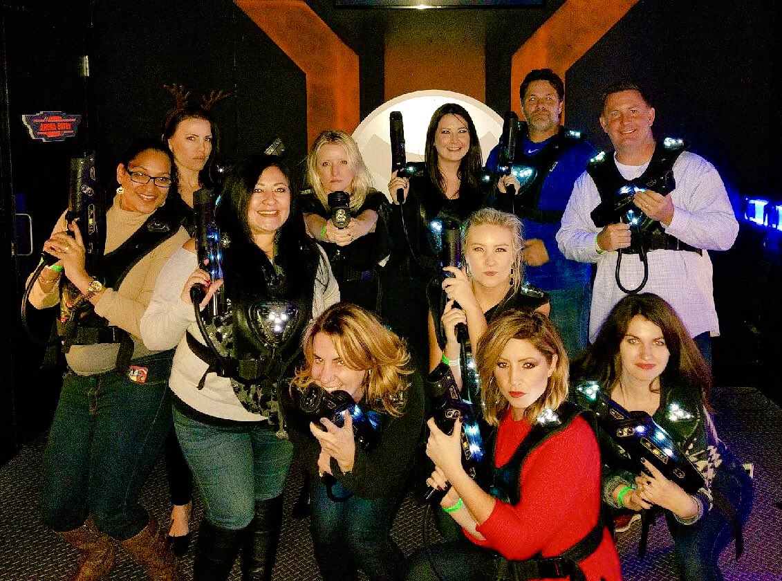 Kristy_Hundt's tweet photo. Marketing team laser tag at the @GESGlobal Xmas party. Do or die! #EventProHoliday https://t.co/zx8mqrAUeW