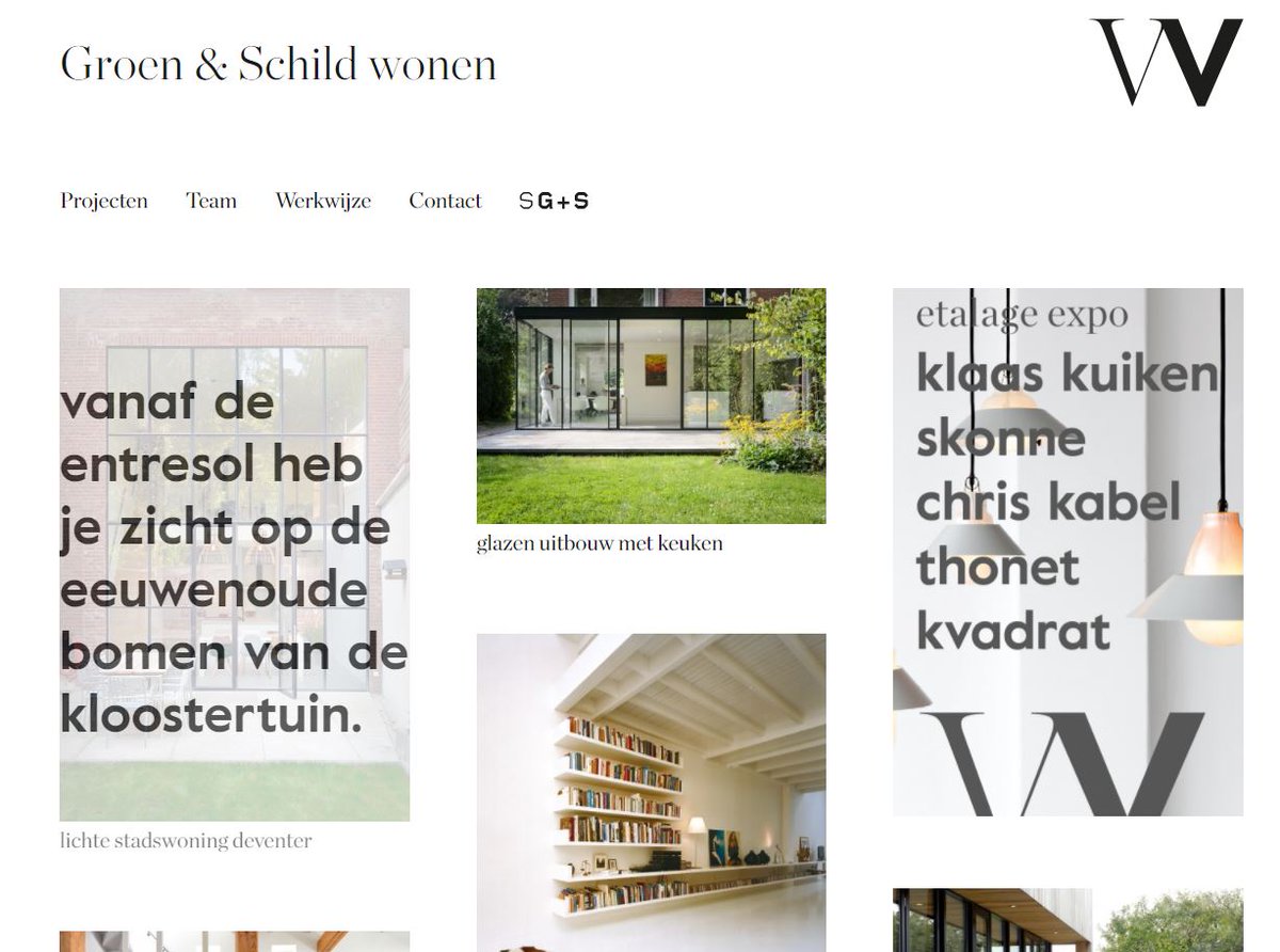 Al jaren bouwen en verbouwen we woningen. Tijd om ze in de
spotlights te zetten. Met trots lanceren we Groen&amp;Schild wonen; ontworpen door Eloi Koster van Studio SKVL en gebouwd door David van Gemeren van Buro de Peper. 

groenenschildwonen.nl