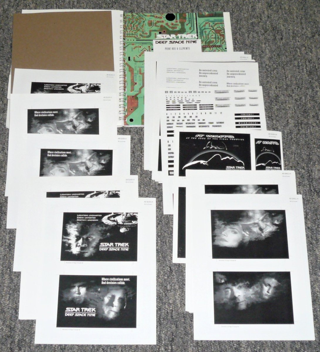 Whatever_WILM's tweet photo. #StarTrek #DeepSpaceNine press packet!  Shipping available! Message for details! #DS9 https://t.co/PgN9xol3UJ