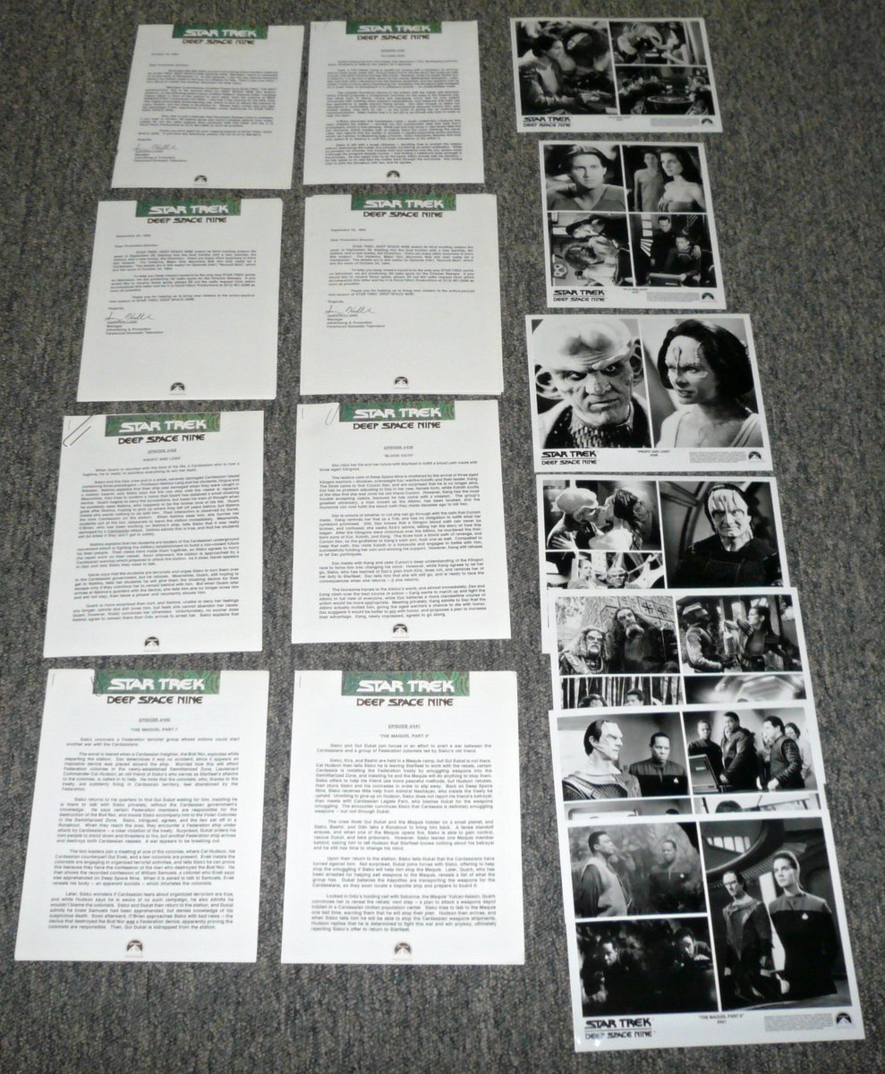 Whatever_WILM's tweet photo. #StarTrek #DeepSpaceNine press packet!  Shipping available! Message for details! #DS9 https://t.co/PgN9xol3UJ
