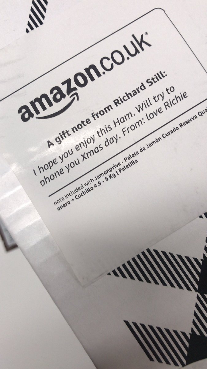harriet_fleur's tweet photo. Being vegan, a joint of ham is not a parcel I want to receive by mistake... 😂 if anyone knows a Richie missing their Christmas ham, holla this way 👋🏼 https://t.co/Ky1lkbI0f9