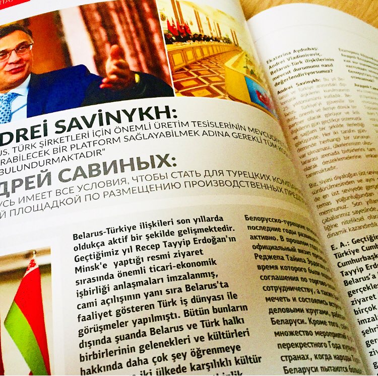 #GündemAvrasyaDergisi’ne özel bir röportaj veren #Belarus’un Ankara Büyükelçisi Andrey Savinykh #Türkiye-Belarus ilişkilerini anlattı! 🇧🇾🇹🇷