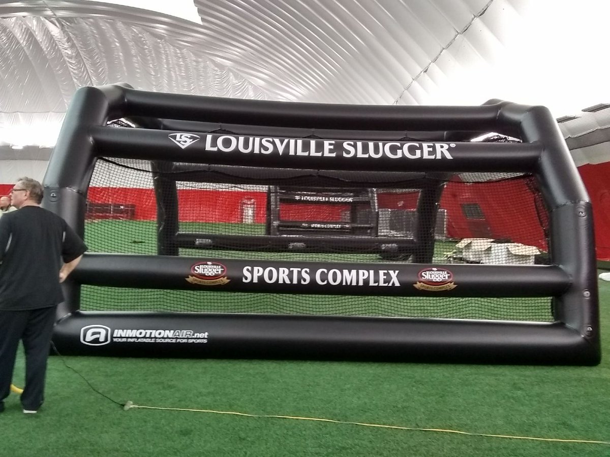 INMOTION AIR on Twitter: &quot;Unveiled TWO 80&#39; INFLATABLE BATTING CAGES for LOUISVILLE SLUGGER ...