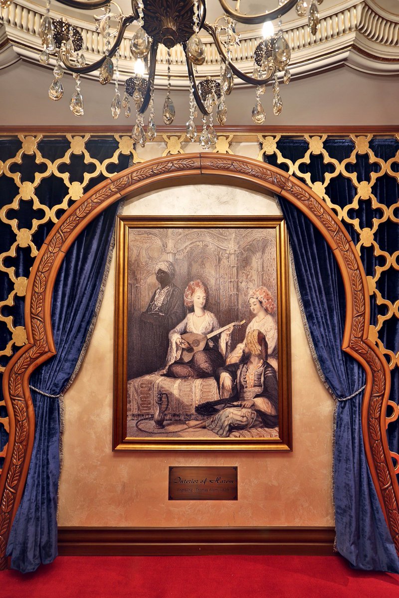 darusultanotel's tweet photo. Darusultan Hotel'in koridorlarında tarihe tanıklık edeceksiniz. Thomas Allom'ın 1839 tarihli "Harem" gravürü.. #ThomasAllom's 1839 "Harem" engravings. Would you like to be witness to history in Darusultan Hotel halls. https://t.co/dUXhD34eRX
