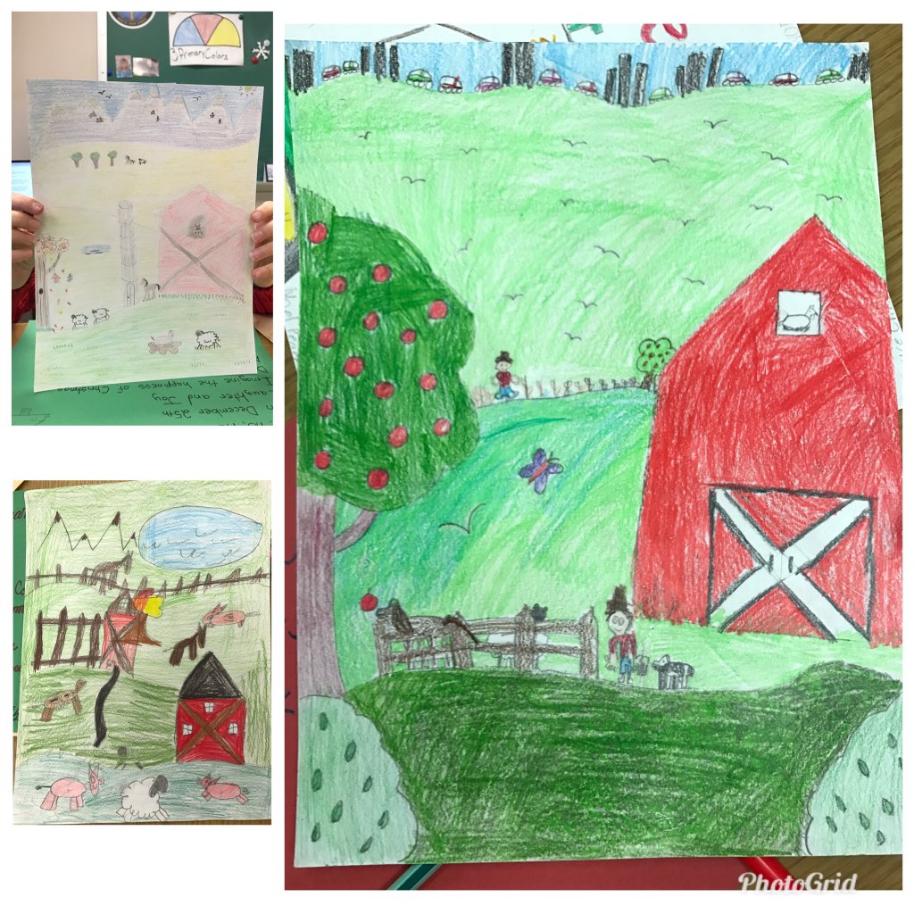 Miss Jones Art Teacher 4thgradeart Artedtweets Elementaryart Artlesson Landscapes Farmlandscapes Depth Fourth Graders Learn How To Make Things Look Near And Far By Using Layering Color Position Texture And Size Miss Jones Art Teacher 4thgradeart Artedtweets Elementaryart Artlesson Landscapes Farmlandscapes Depth Fourth Graders Learn How To Make Things Look Near And Far By Using Layering Color Position Texture And Size
