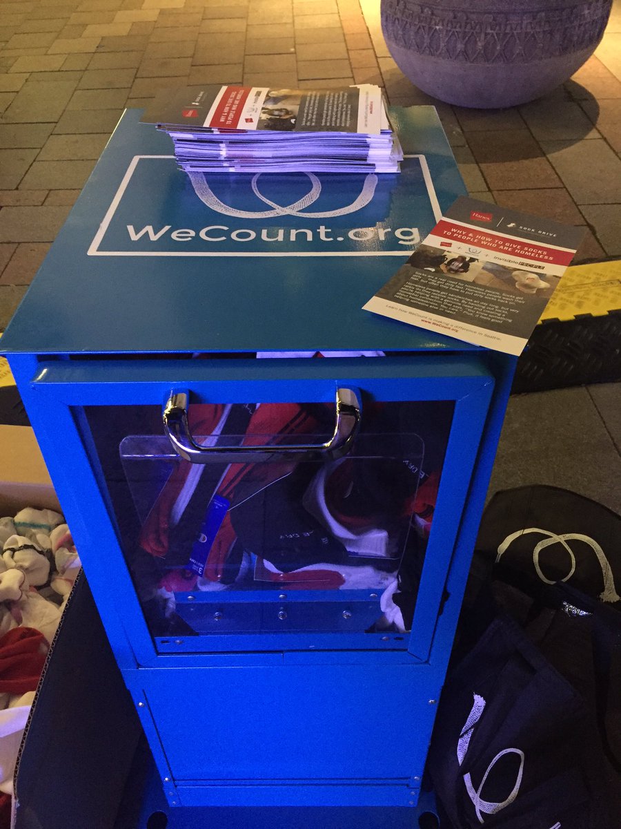<a href="/WeCountOrg/">WeCount</a> and their volunteers distributed 5,500 socks across the region yesterday! Thanks for bringing warmth and hope on one of the coldest days we've had this season.