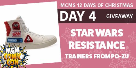MCMComicCon's tweet image. GIVEAWAY TIME!
Recruit your friends into the Resistance &amp;amp; up their footwear game with @Po_Zu shoes! These high-top vegan Star Wars™ Sneakers are the perfect gift for all the rebels out there.

To win a pair just F, RT, &amp;amp; comment below! 

More ways to win: bit.ly/2Ai575A