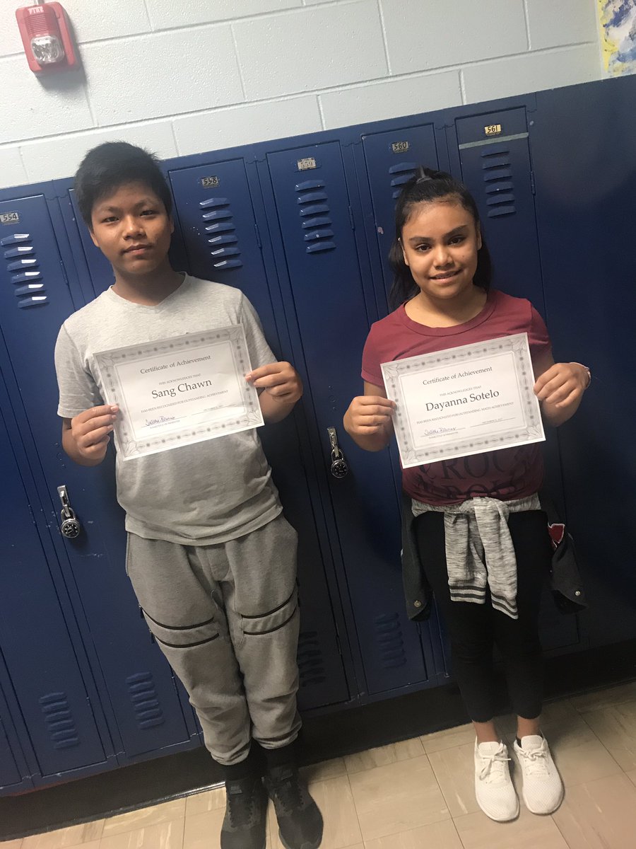 tabbi_blevins's tweet photo. Elementary teacher habits die hard. We are celebrating with awards ceremonies in math class today. These kids have #growthmindset and tell themselves #icanmath. I love seeing them #shinebright because they are @BodePatriots! https://t.co/MY3M1HLnbV