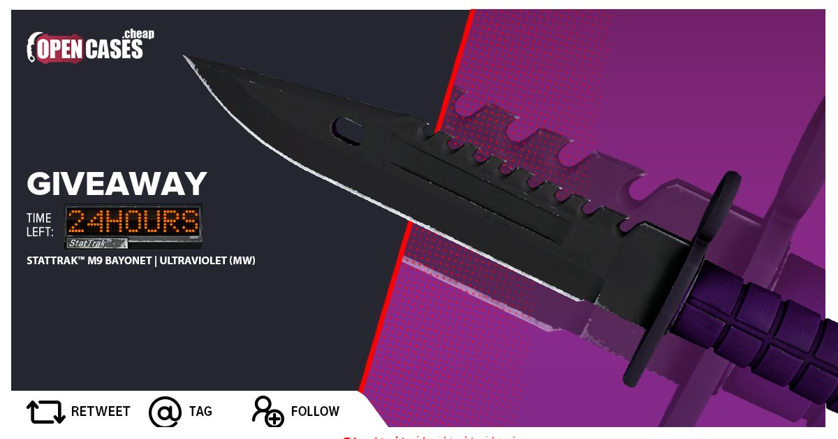 open cases on twitter stattrak m9 bayonet ultraviolet
