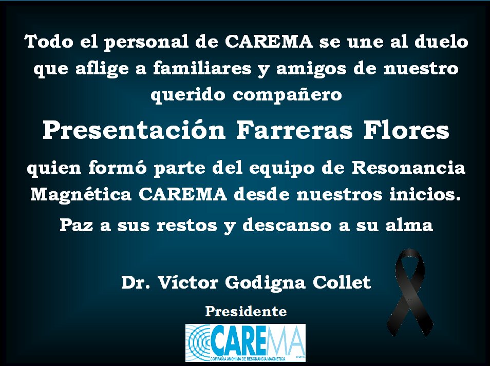 RMCarema's tweet photo. #Carema Q.E.P.D. https://t.co/qOuNwRzvAU