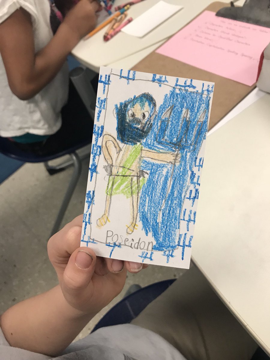 Greek myth trading cards are almost finished — we are so excited for our big trade this afternoon! <a href="/BCPS_ELA/">BCPS ELA</a>