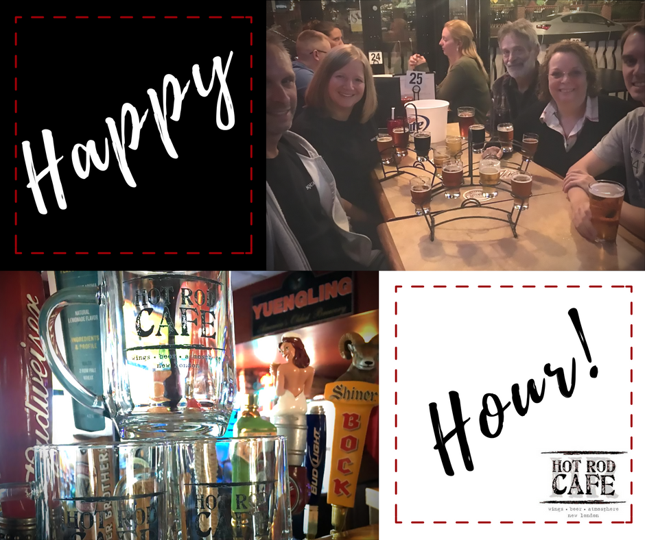 HotRodCafeNL's tweet photo. Happy hour starts at 4: Wing special, $3 Bud Light drafts and house wines!! #HotRodCafe #NewLondon #Wings #Beer #Atmosphere https://t.co/CvKOvTa7N1