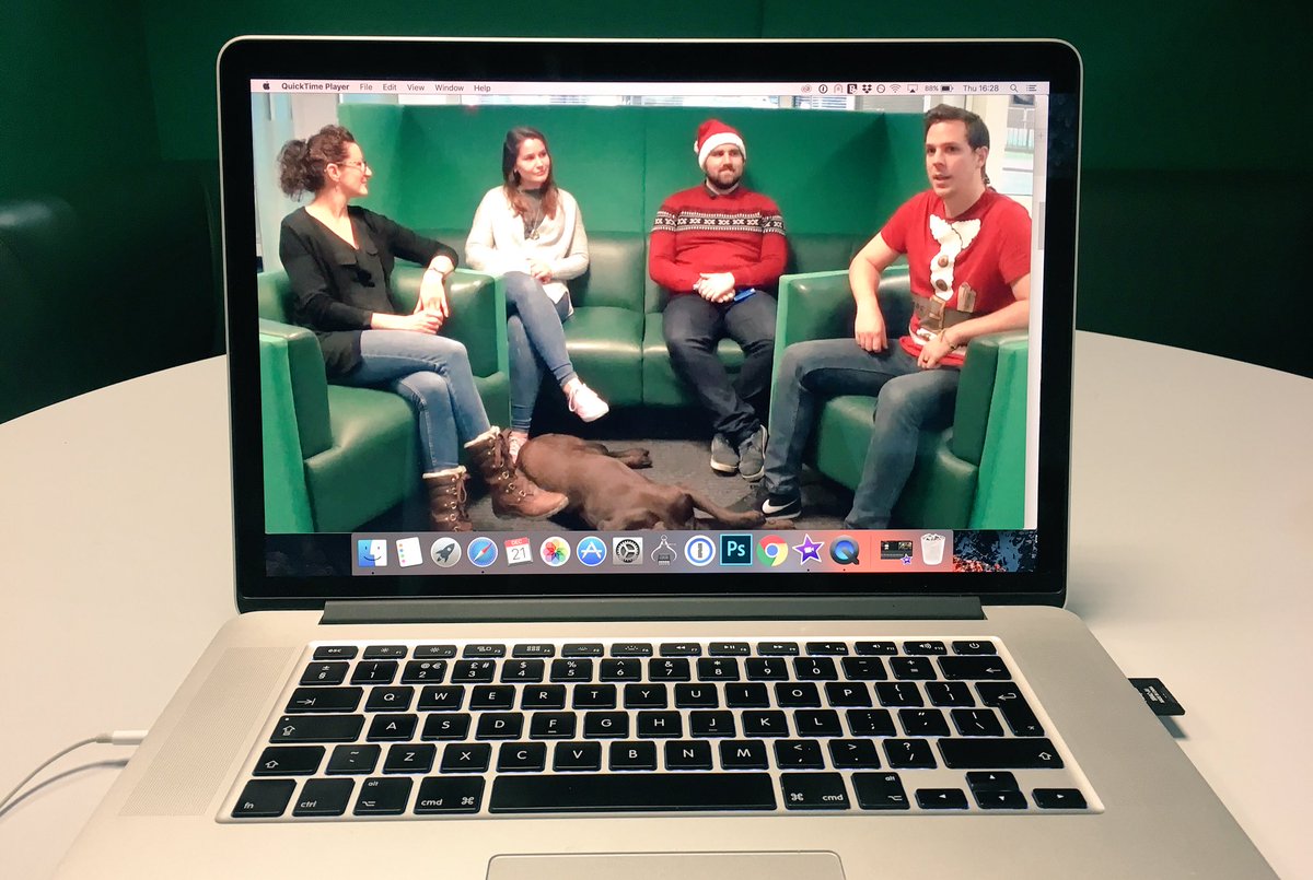 hannah_cottrill's tweet photo. Editing (& starring in π) this weekβs #TwoDevsOnASofa with the @MaydenAcademy gang
@Mich_RJ @charliedevelops @MPOram πΆ #marketing #goodbye2017 https://t.co/s8dFZwsrEP