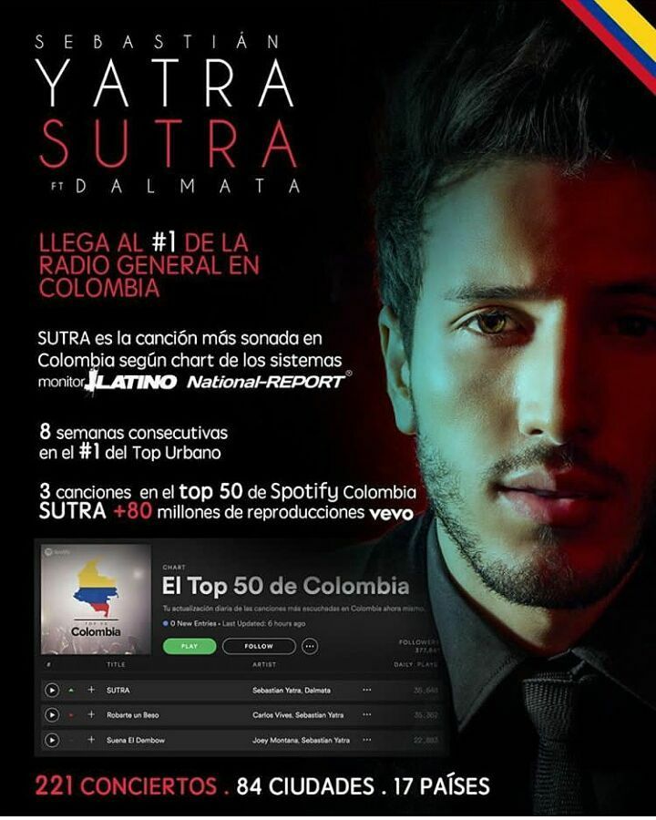 FanYatraCR's tweet photo. Super bueno @SebastianYatra  super merecido reconocimiento a tus esfuerzos @andradedirak https://t.co/DlkTKCQ4FE