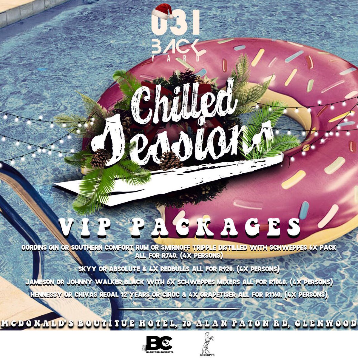 Ms_Maphanga's tweet photo. #2DaysLeft... If you haven't booked your table well they're running out🤷🏽♀. Don't say we didn't warn you😏. Book a table now by emailing backyard.concepts16@gmail.com #031Backyard #ChilledSessions #23Dec17 #SaveTheDate It's gonna be a movie y'all😅🙌🏽🔥😁😋😉💦 https://t.co/AtaM5TPXT6