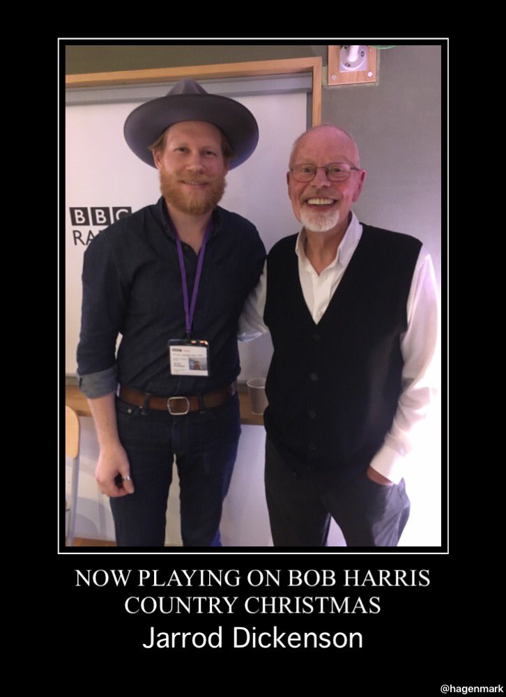 BHarrisCountry's tweet photo. NP @jarroddickenson Christmas Time In The City @WhisperingBob @BBCRadio2 @bbcmusic @BBCR2Country @schmotime @DeccaRecords https://t.co/rfUQ0HYSWx