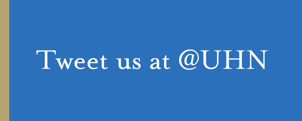 Announcing our new Twitter name: <a href="/UHN_News/">Follow <a href="/UHN/">University Health Network</a></a> is now @UHN. Stay tuned for more content from Canada's largest research hospital! #CDNhealth