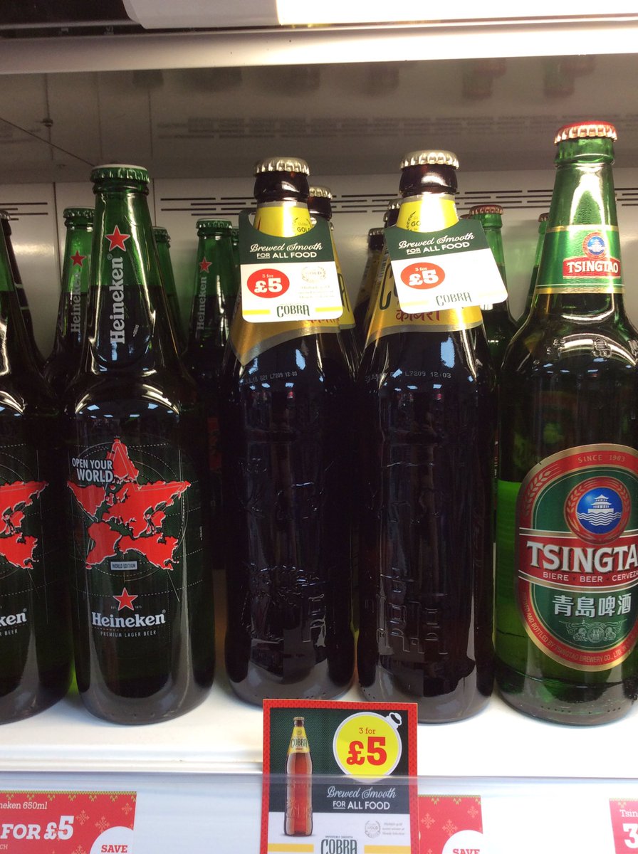 PowerforceMC42's tweet photo. 'Brewed smooth for all food' bottle toppers looking very smart in Bargain Booze Bridgewater TA6 4RB. 3 4 £5 BARGAIN! @PowerforceMCNSM https://t.co/Y9jvawuB5M