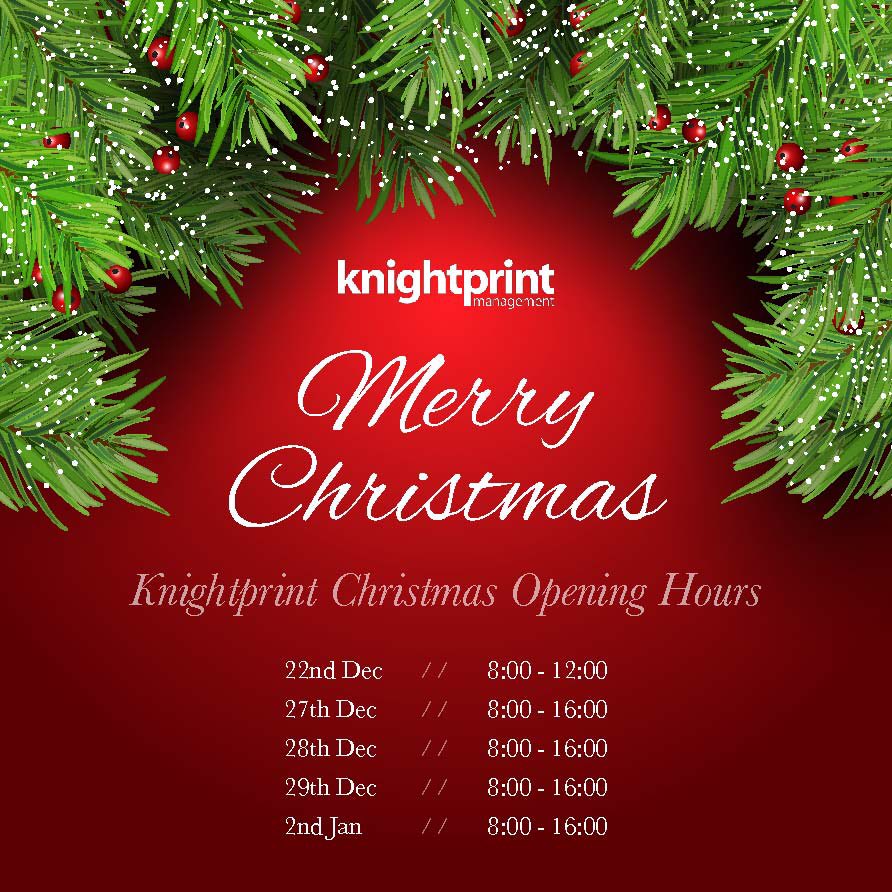 KnightPrint's tweet photo. Our Christmas Opening Times! 🎄 
Make sure to contact us for your printing needs for the new year ❗️
#print #design #exhibition https://t.co/XMrVaQYcGW