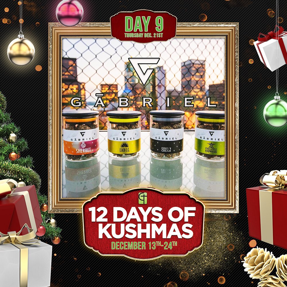 green_theory502's tweet photo. Day 9 of Kushmas has ARRIVED! We have select 3.5g's of @gabrielcanna flower on SALE! This amazing local grower produces some of the best flower around! Come on down and check them out today!
#GabrielCannabis #Gabriel #GreenTheory #Marijuana #Cannabis #Bellevue #FirstClassCannabis https://t.co/rEVrmRtydS