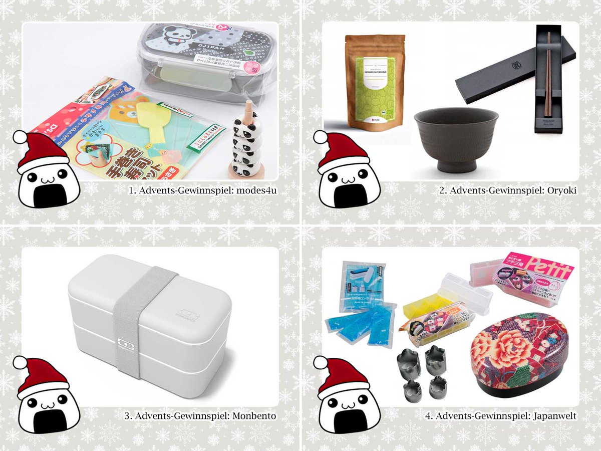 Bento_Daisuki's tweet photo. Throwback Thursday: Adventsgewinnspiele
https://t.co/FWa3uCYNCi
Habt ihr schon gewusst? Bis Weihnachten (24.12.17) könnt ihr noch an all unseren Adventsgewinnspielen teilnehmen. ;) Wer hat schon mitgemacht? :)
#japan #bento #gewinnspiel #tbt #modes4u #oryoki #monbento #japanwelt https://t.co/FTtrBOCZGY
