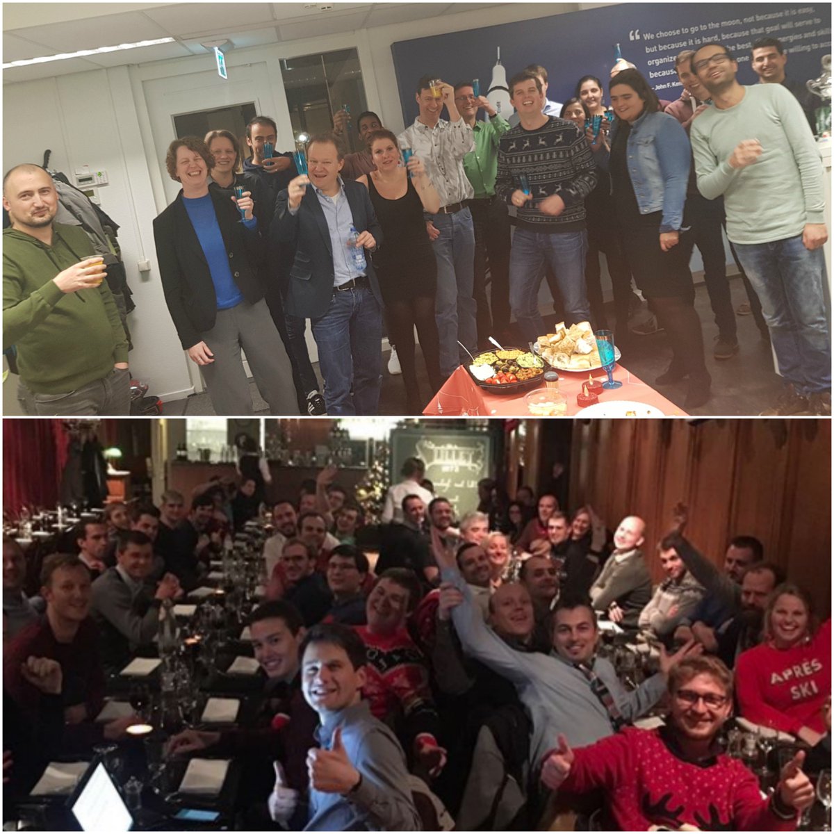 CoditCompany's tweet photo. #CoditNL & #CoditBE celebrating the end of an amazing year. Thank you everyone! #HappyHolidays #HappyXMas🎄🍾 https://t.co/rbN1rS78qI