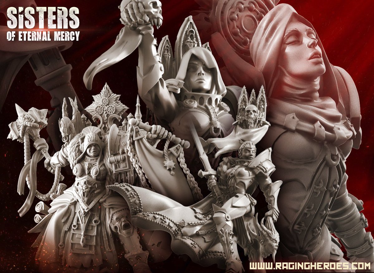 #RETWEEET for a chance to win a coupon code! New Sisters models available --> bit.ly/RHNewReleases <-- From #theTGG2 collection #RagingHeroes #Warmongers #Wargaming #ProxyModels #tabletopgames #Hobby #Miniatures #Tabletopgaming #Figurine #Figurines #PaintingMiniatures