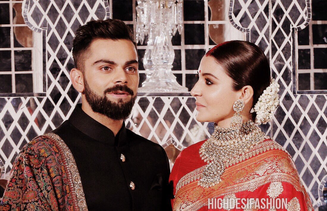  @AnushkaSharma &  @imVkohli at their Wedding Reception in Delhi   #VirushkaReception  #Virushka  #VirushkaWedding