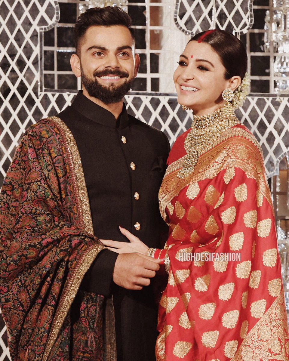  @AnushkaSharma &  @imVkohli at their Wedding Reception in Delhi   #VirushkaReception  #Virushka  #VirushkaWedding