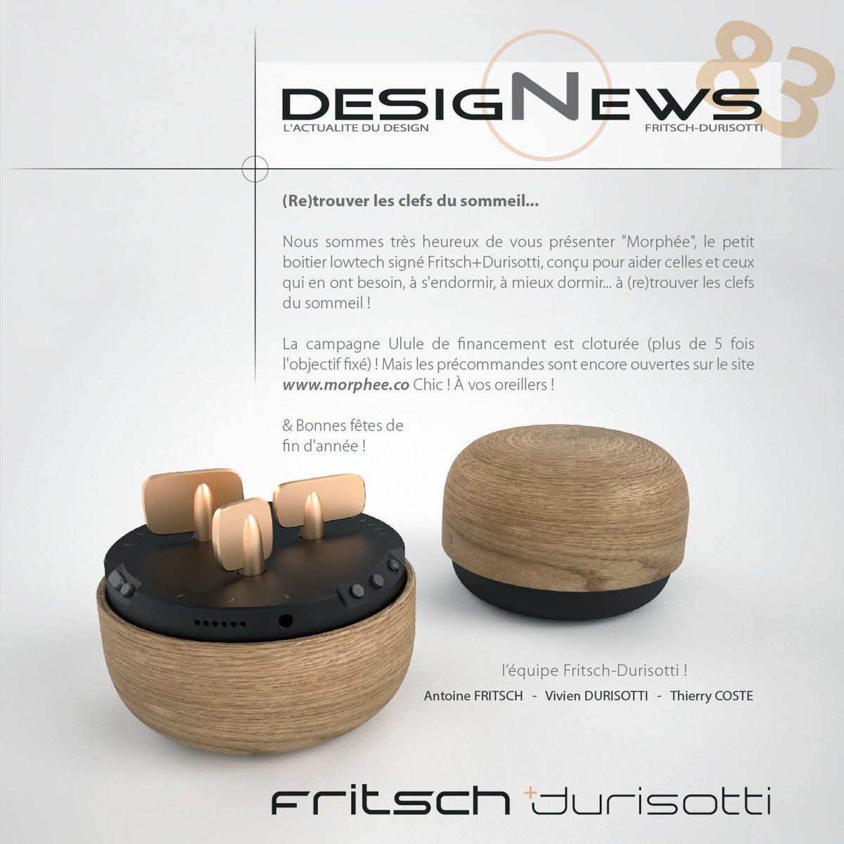 Ah ! Vivement les festivités pour bien se reposer... 
(P.S. il est encore temps de (pré)commander le petit boitier sur le site morphee.co !)

Bonnes fêtes de fin d'année à tous !