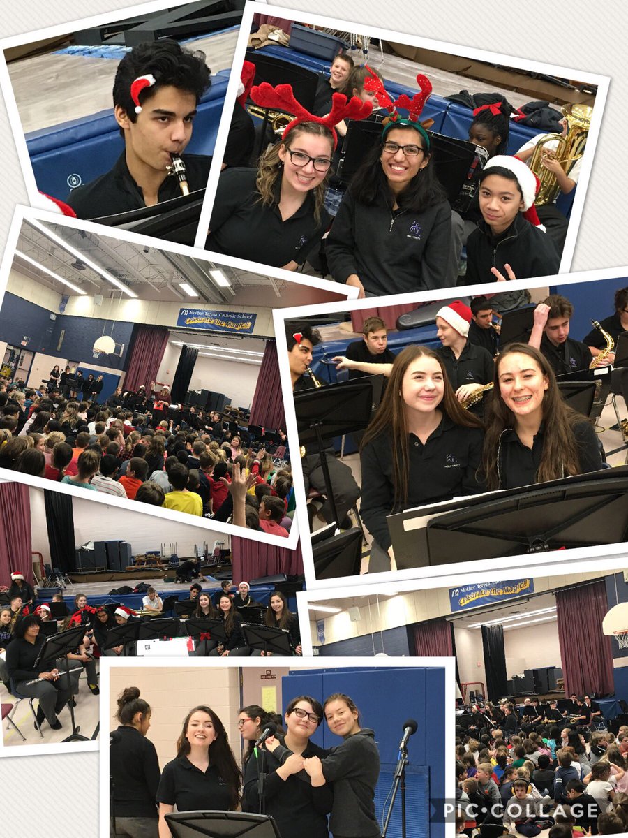 Mrs Heitzner’s music students are spreading cheer to our feeder schools in Courtice!  @PVNClearns @PVNCserves <a href="/HTCSSPVNC/">Holy Trinity CSS</a>