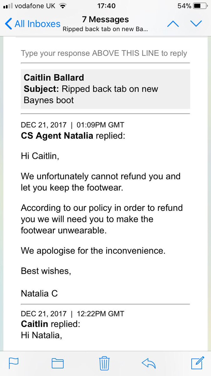 dr martens refund policy