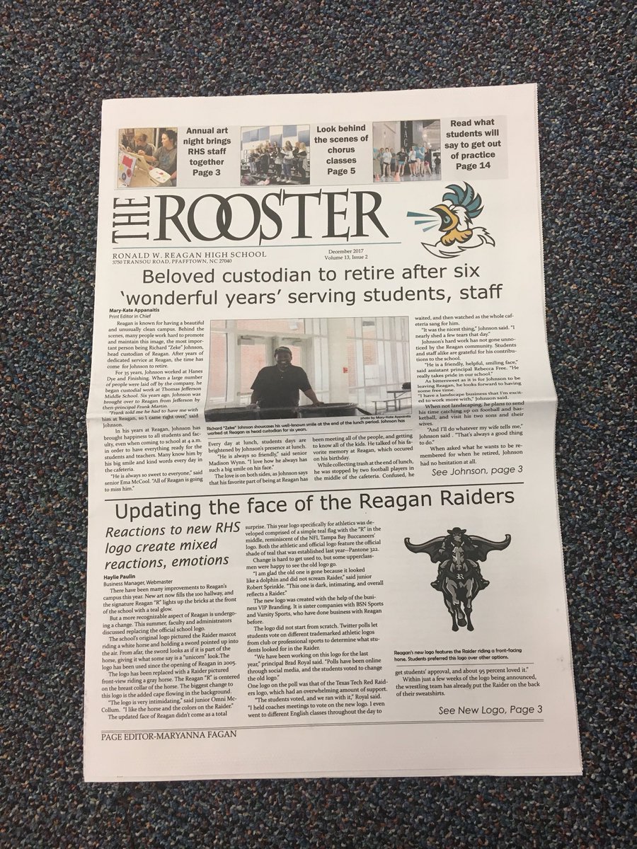 ReaganHSRooster's tweet photo. Only a few newspapers are left in the media center. We hope everyone has a great winter break! https://t.co/KdjVe0OSLq