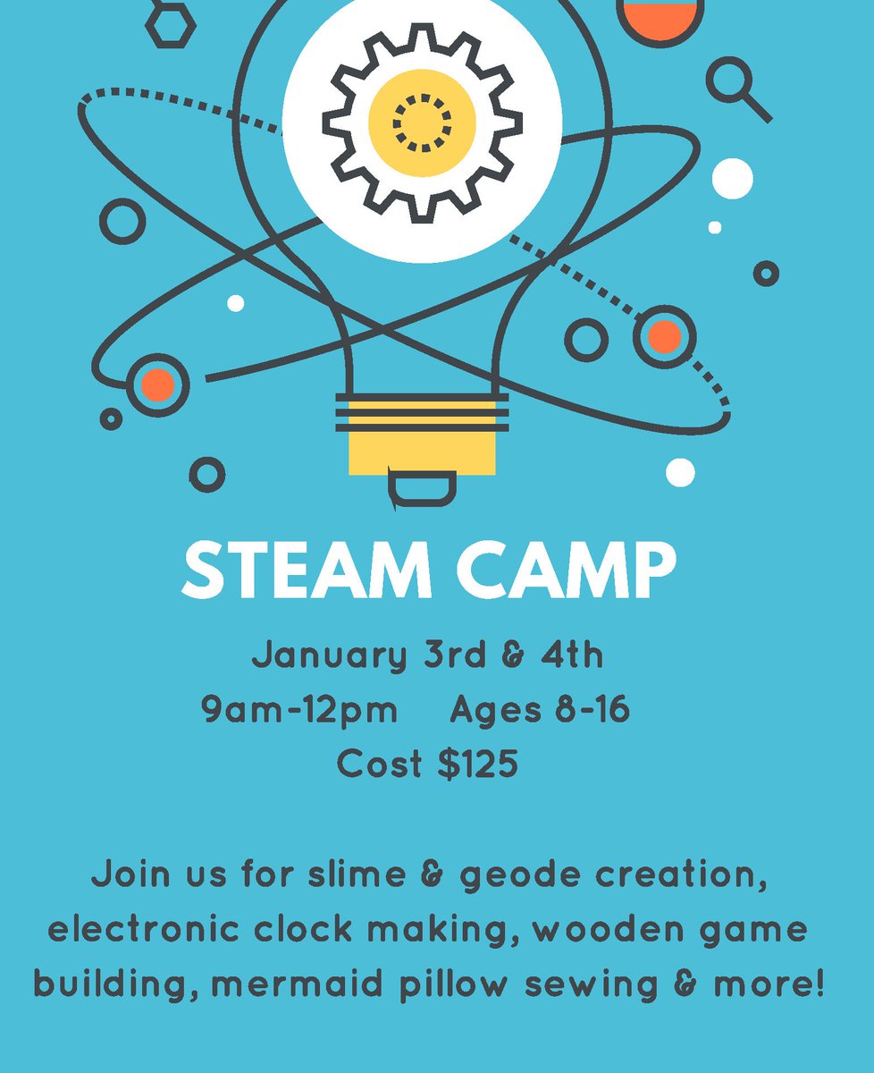 Looking for a unique gift for an awesome kid in your life? TACT is hosting a two-day STEAM camp in the first week of January. Hurry, only 5 spots left!  #steam #camp #asd #kids #denver

Register Here: buildwithtact.org/our-offerings#…

Questions? Email Becky@buildwithtact.org