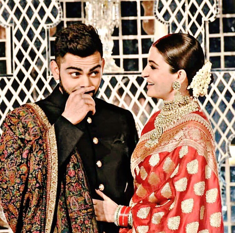  @AnushkaSharma &  @imVkohli at their Wedding Reception in Delhi   #VirushkaReception  #Virushka  #VirushkaWedding