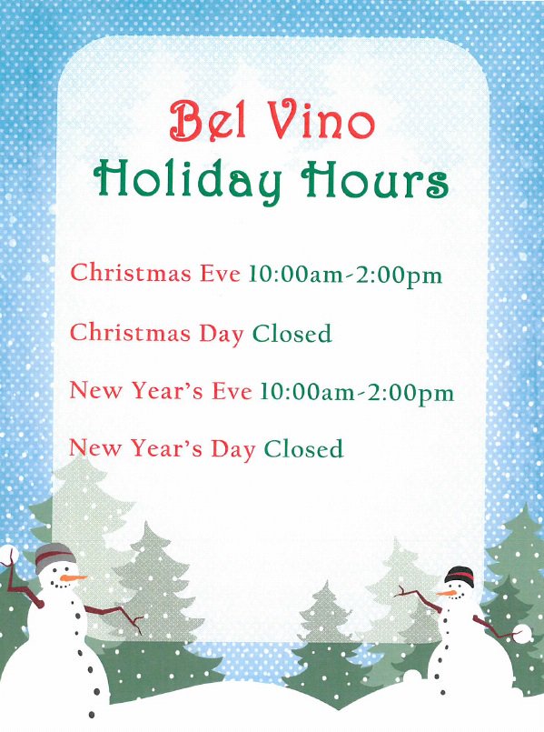 We are observing special holiday hours =)