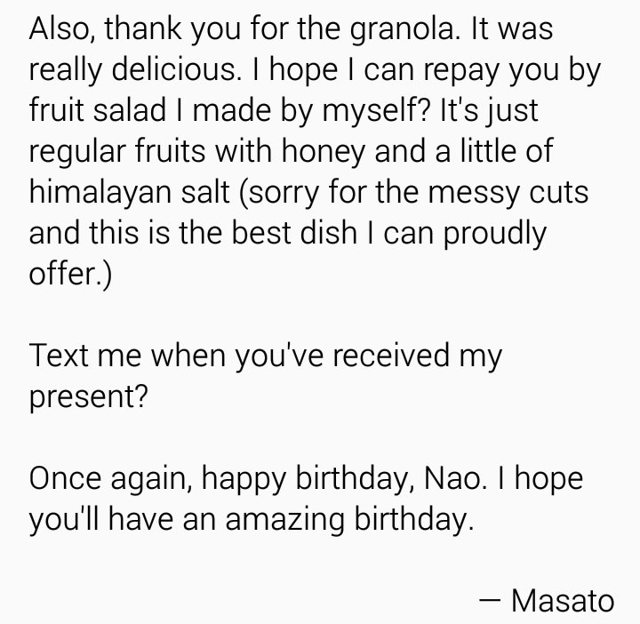 RecusantFigure's tweet image. -- The brown-haired doesn't forget to put a letter for her. He just hopes she will like his present—as long as the other is happy, he will be—too.