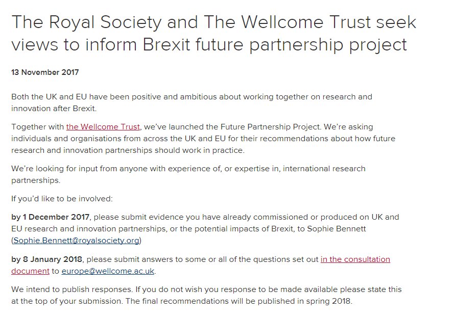 Want to help shape the future of UK-EU science? We've teamed up w/ <a href="/wellcometrust/">Wellcome</a> to launch the Future Partnership Project, &amp; we want your views ow.ly/51DP30gzFtn