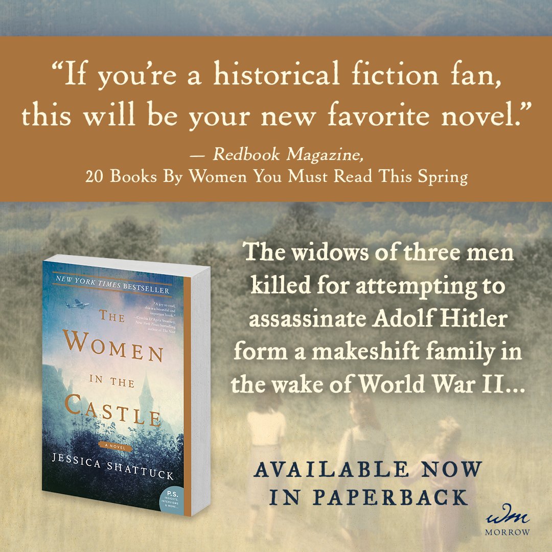 WilliamMorrowPB (@morrow_pb) on Twitter photo The Women in the Castle by <a href="/jessicashattuck/">Jessica Shattuck</a> is the book to read with your book club in 2018! #TheWomenInTheCastle bit.ly/2zcN6Yl The Women in the Castle by <a href="/jessicashattuck/">Jessica Shattuck</a> is the book to read with your book club in 2018! #TheWomenInTheCastle bit.ly/2zcN6Yl