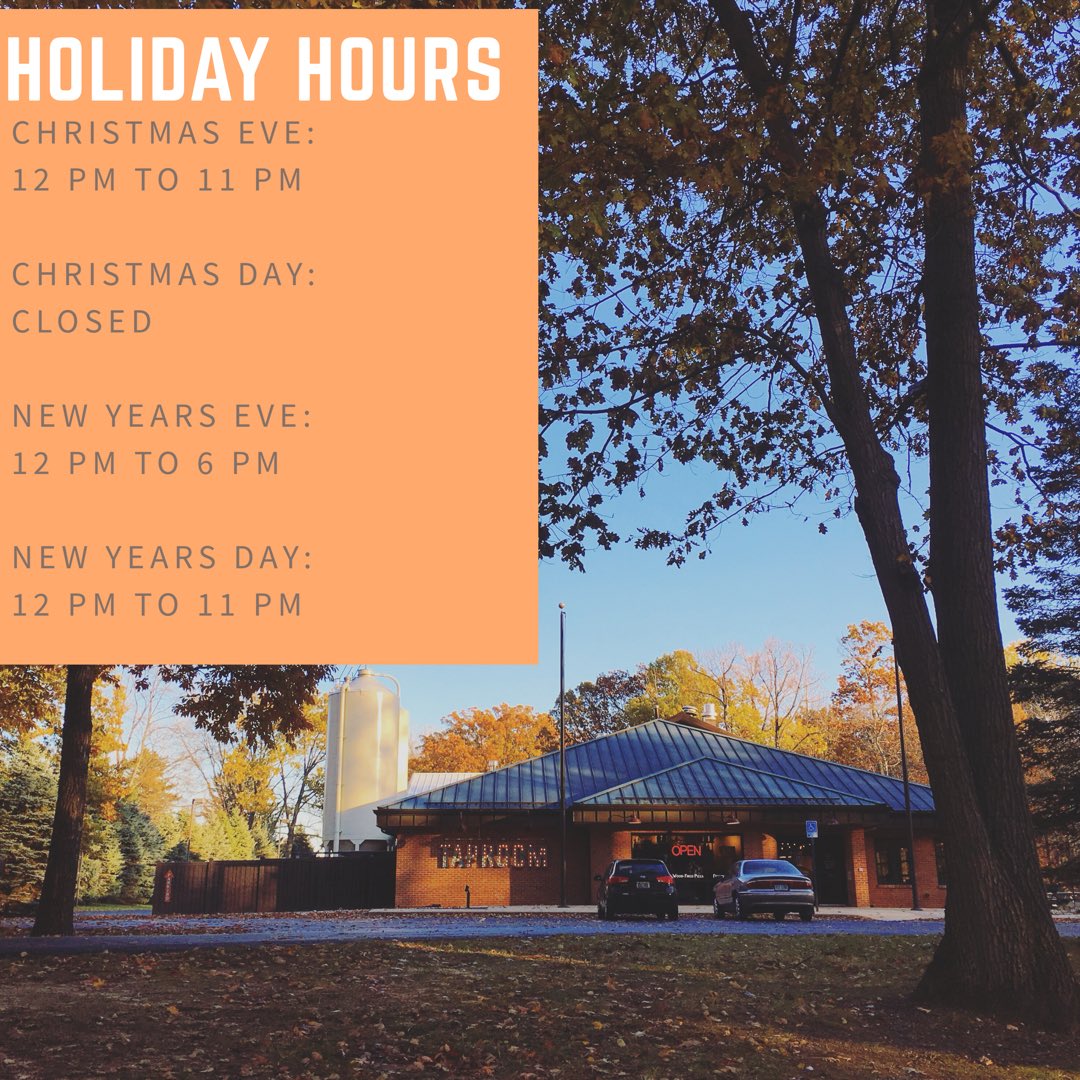 HaymarketTap's tweet image. Friendly reminder about our holiday hours!