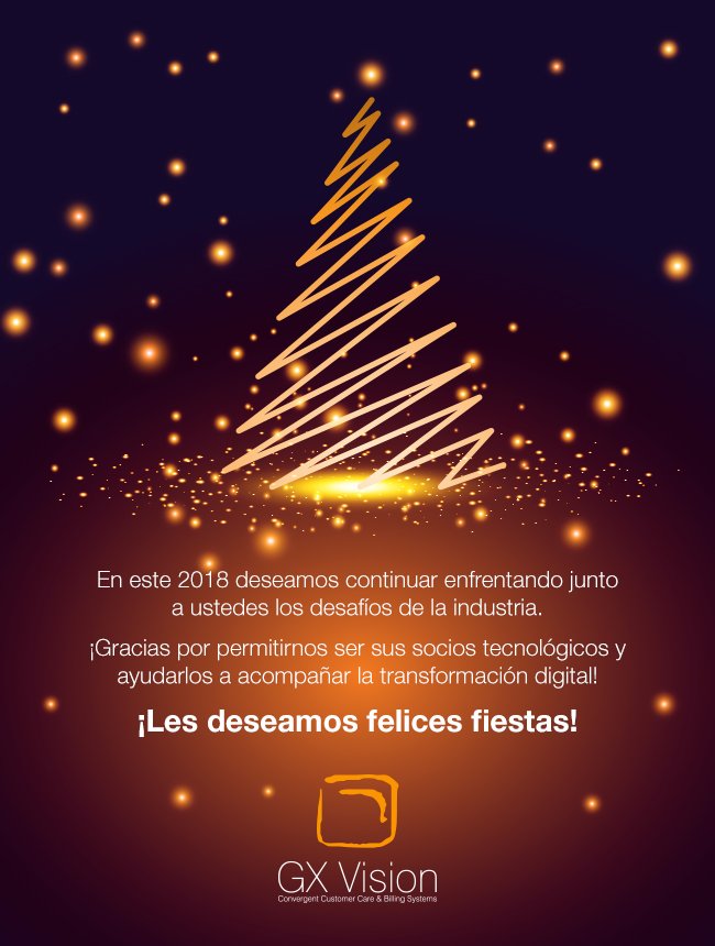 gxvision's tweet photo. GX Vision les desea Felices Fiestas #2018 https://t.co/PCFu93PEA3