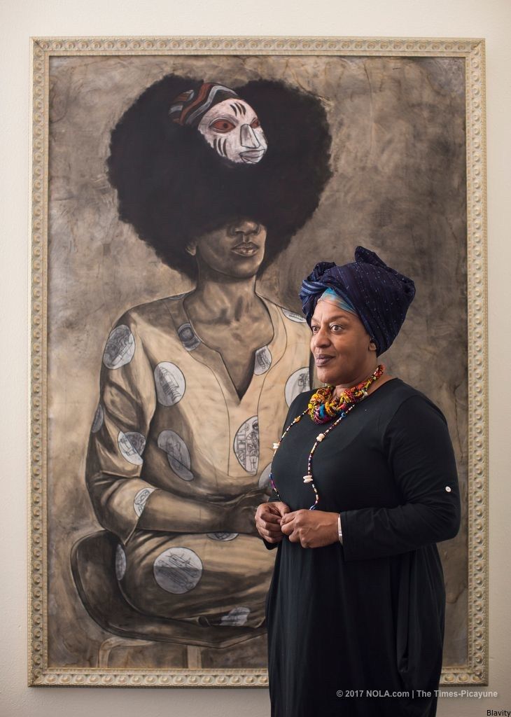 Blavity's tweet photo. This prominent actress launched a New Orleans art exhibition celebrating black female power and beauty https://t.co/4DvWjWS0DI https://t.co/MI3RpZmv1a