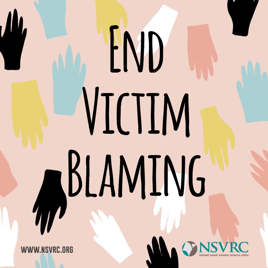 NSVRC's tweet image. Sexual violence thrives when it is not taken seriously and victim blaming goes unchecked.