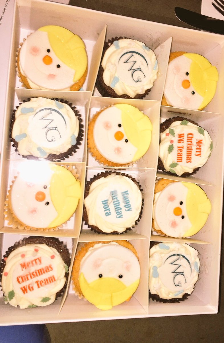 WG_Ltd's tweet photo. @WG_Ltd love an excuse for a cupcake! Snowmen with hard hats! #festive #letthemeatcake #HappyChristmas #snowman #builderstea #SafetyFirst https://t.co/9stVVCwruh