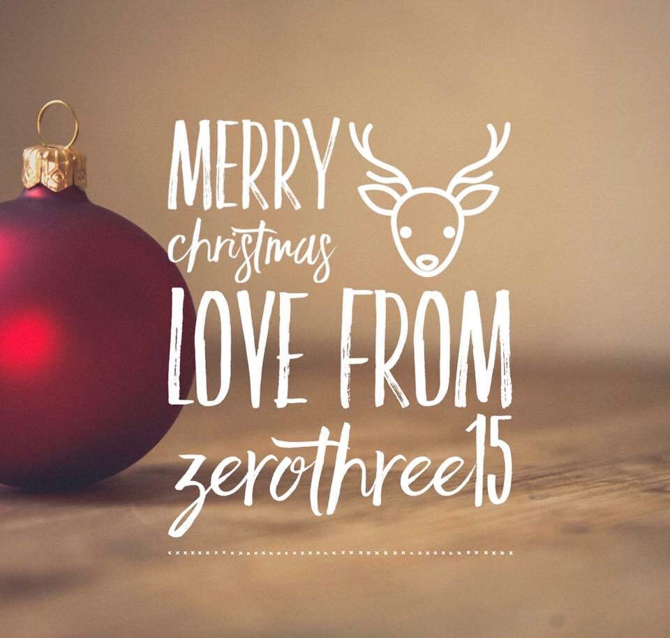 ZeroThree15's tweet image. Our account has been super quiet lately as we have been so busy!
However we will be back in 2018 with some new exciting projects.

Until then have a very merry Christmas and a Happy New Year!

🎄❤️🎅☃️❄️❤️🎁🤶🥂