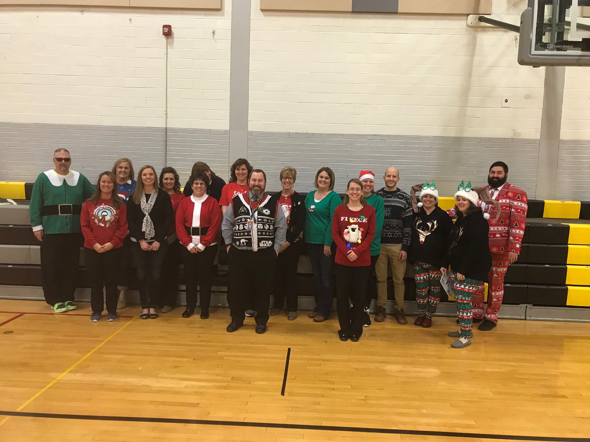 canfora_gary's tweet photo. Holiday Cheer from the Central staff! #centralsucceeds https://t.co/ohfky0Y7sW