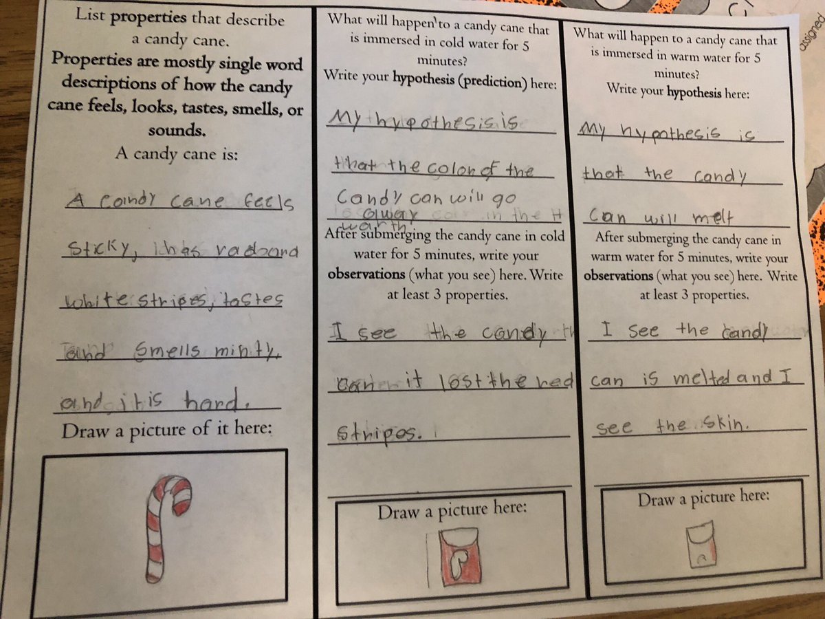 MsLuria's tweet photo. We were AMAZED by today’s candy cane experiment! https://t.co/vX1B7kiF2F
