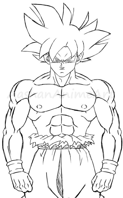 私はAashan on X: Goku Ultra Instinct Line Art Complete I hope the end result  of this looks good! :D Speed Drawing Video will also be uploaded soon (as  these days I am