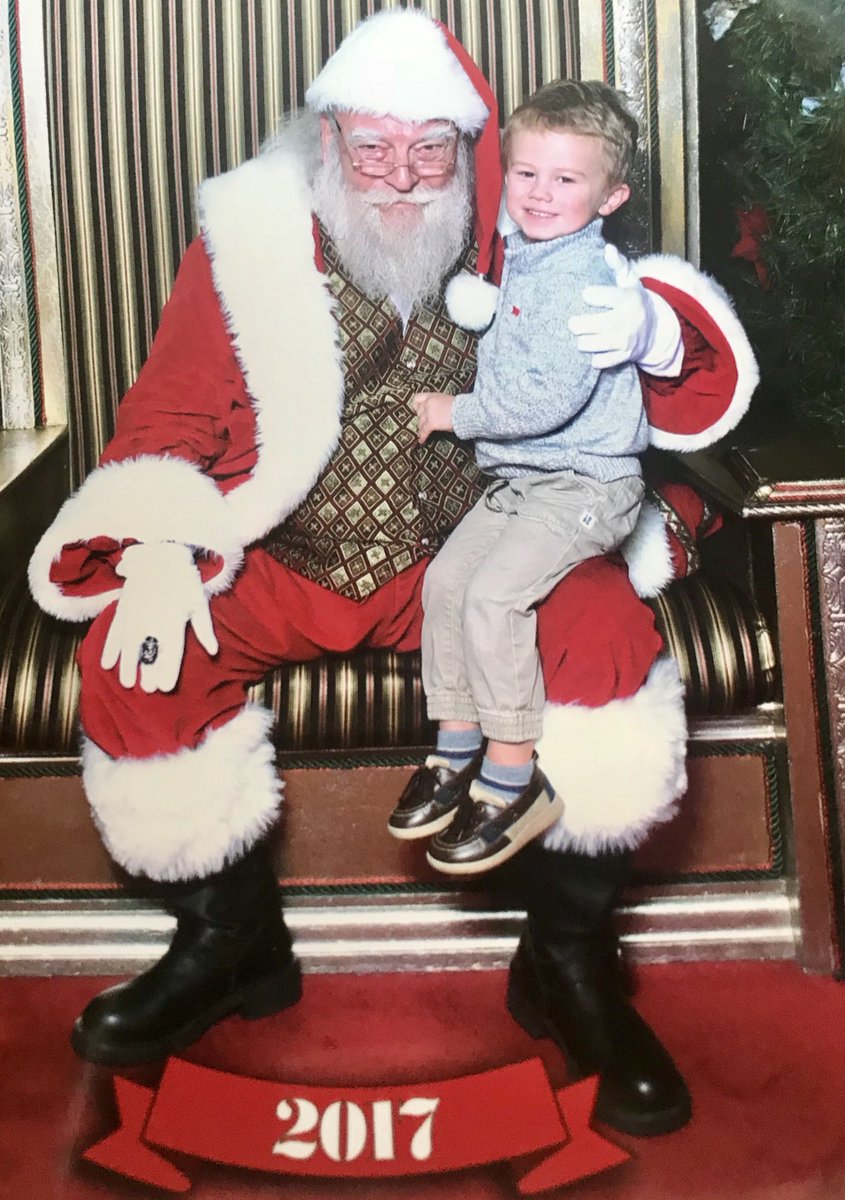 MeganRLippert's tweet photo. He did it! Walked right up, climbed onto his lap, and asked for a new basketball! He was so brave πππ
π»β€οΈ @mlippert_2 #merrychristmas #santasuccess https://t.co/hGlyPaRlIc