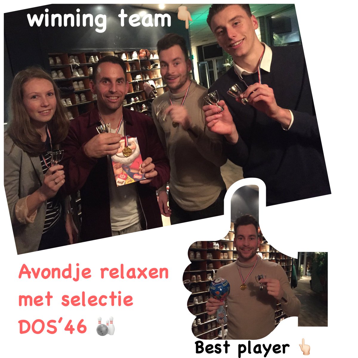 Mooi/leuk avondje gehad met selectie <a href="/DOS46/">DOS'46/VDK Groep</a> bij <a href="/BowlenSteenwijk/">Bowling Steenwijk</a> 🎳

#eendrachtmaaktmacht